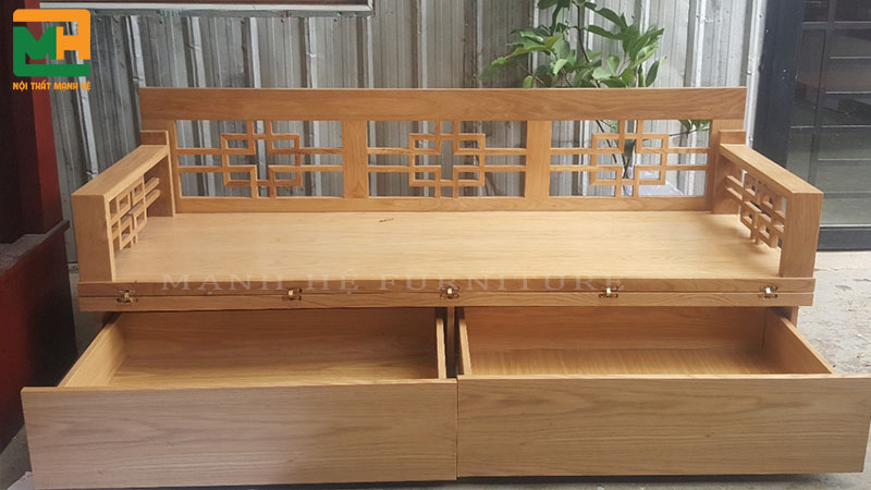 ghế sofa giường gỗ giá rẻ 