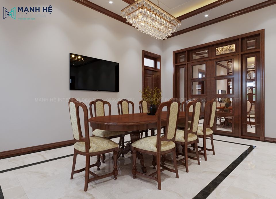 bàn ăn dài cho nhiều người