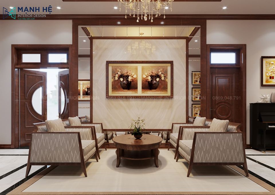 nội thất phòng khách theo phong cahcs Nhật