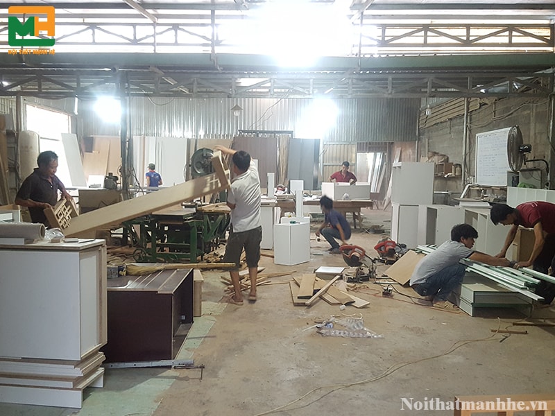 xưởng sản xuất thi công nội thất