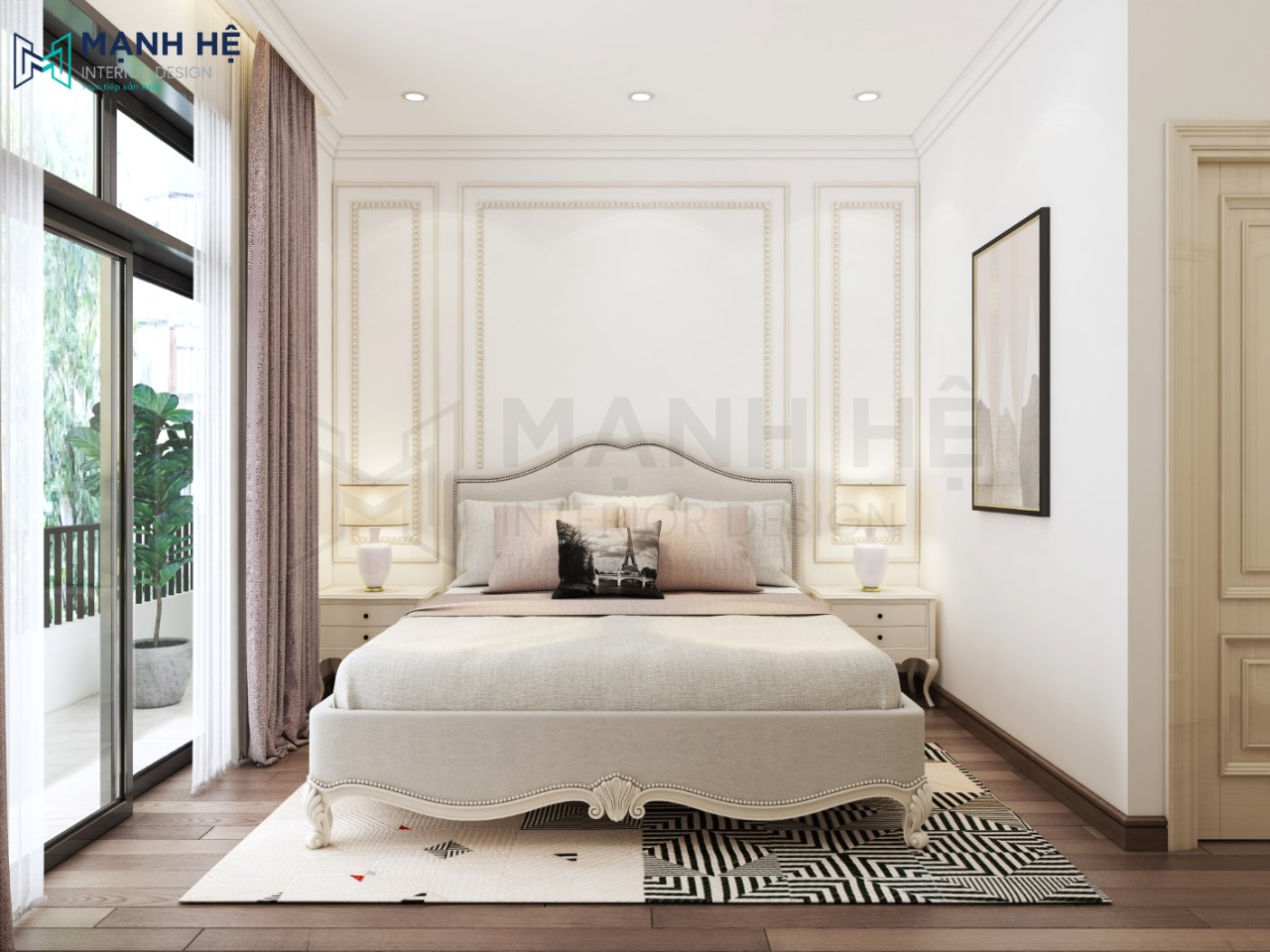 Nội thất phòng ngủ biệt thự cho bé gái
