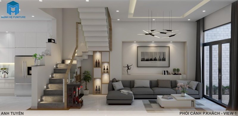 Phòng khách tân cổ điển