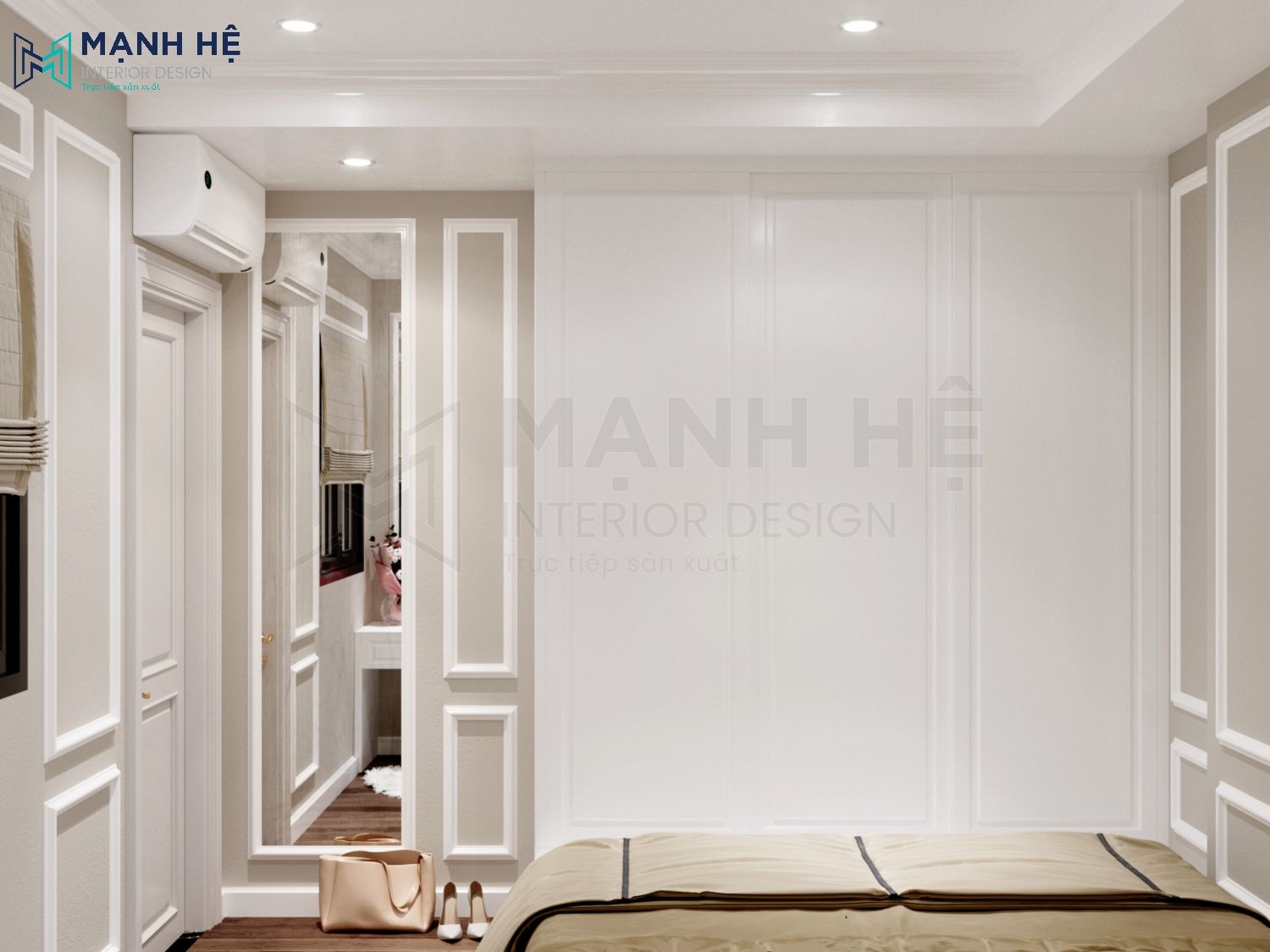 tủ quần áo âm tường phòng ngủ