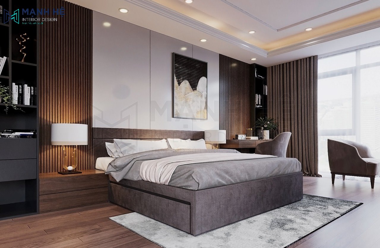 giường ngủ đẹp có hộc kéo