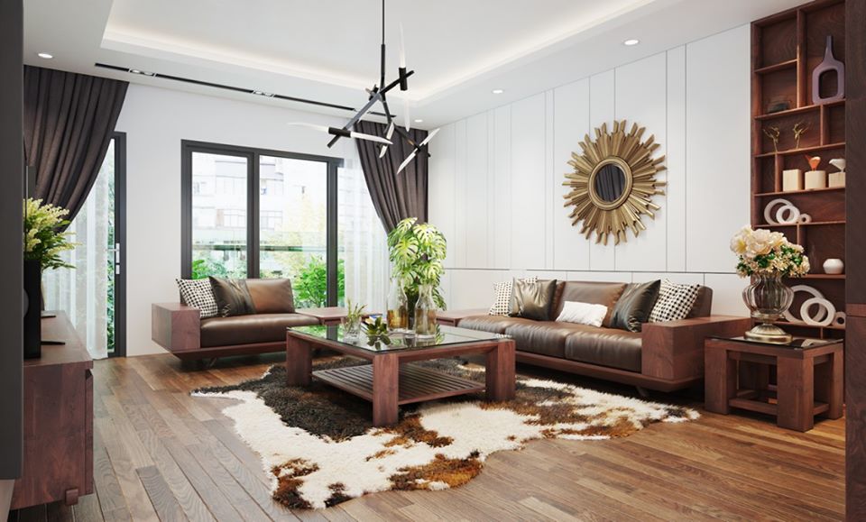 Nội thất phòng khách tân cổ điển