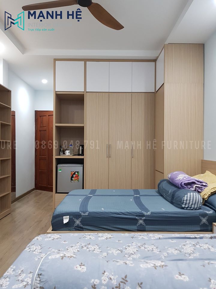 Tủ quần áo gỗ công nghiệp chữ L
