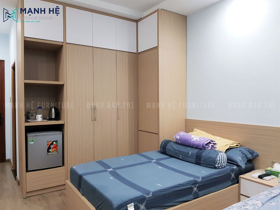 Tab đầu giường nhỏ gọn cho phòng ngủ master