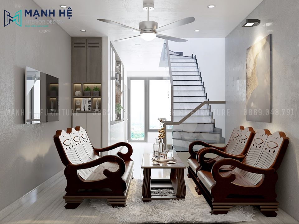 Bộ bàn ghế phòng khách gỗ tự nhiên