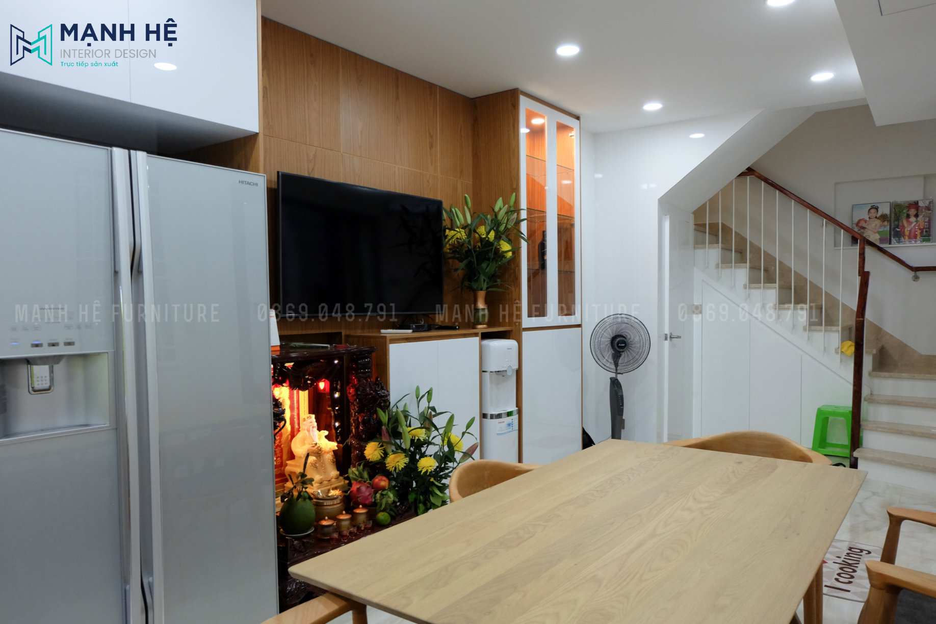 Hệ tủ kệ trang trí phòng khách