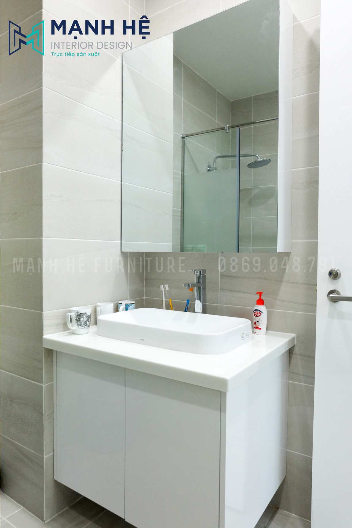 Lavabo mặt đá nhà vệ sinh