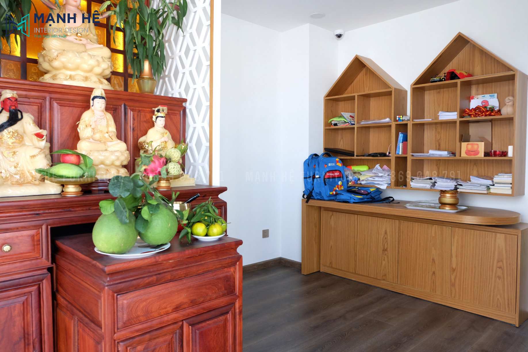 Kệ tủ sách trang trí hình ngôi nhà