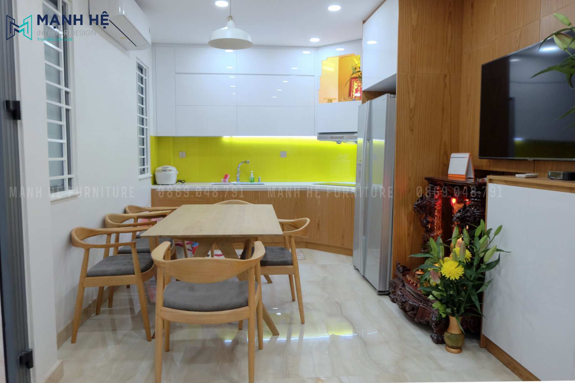 bàn ăn gỗ 6 ghế