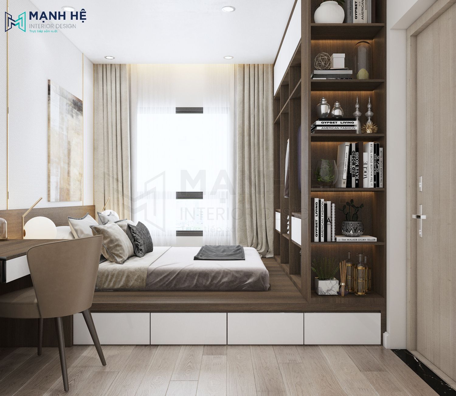 giường ngủ dạng bục