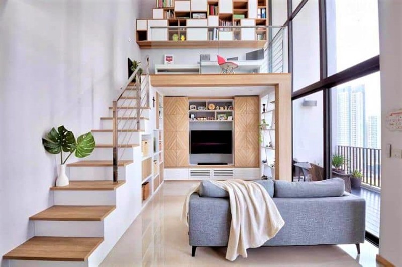 Góc làm việc kết hợp phòng đọc sách