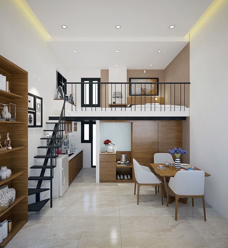 Phòng ngủ nhỏ cho nhà cấp 4 rộng 50m2