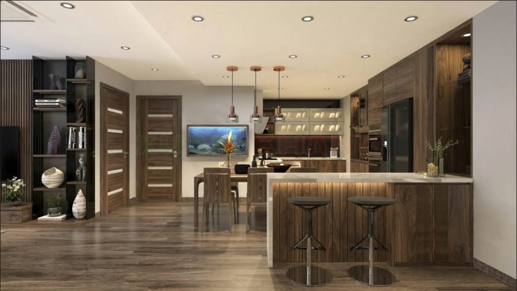 mẫu quầy bar làm bằng gỗ đẹp