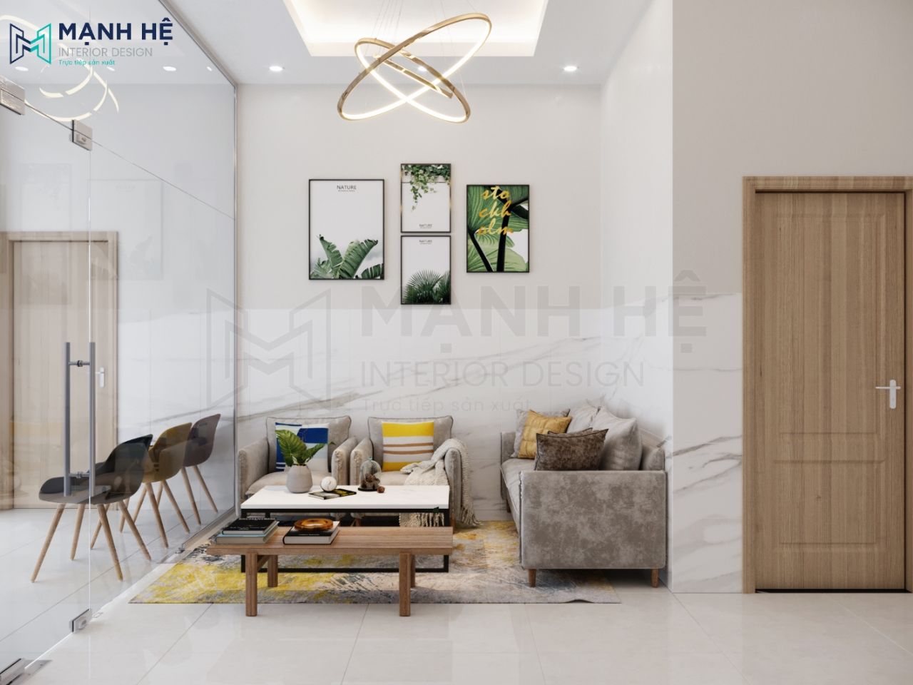 Bố trí nội thất đơn giản và cân nhắc các yếu tố phong thủy cho nhà 2 mặt tiền