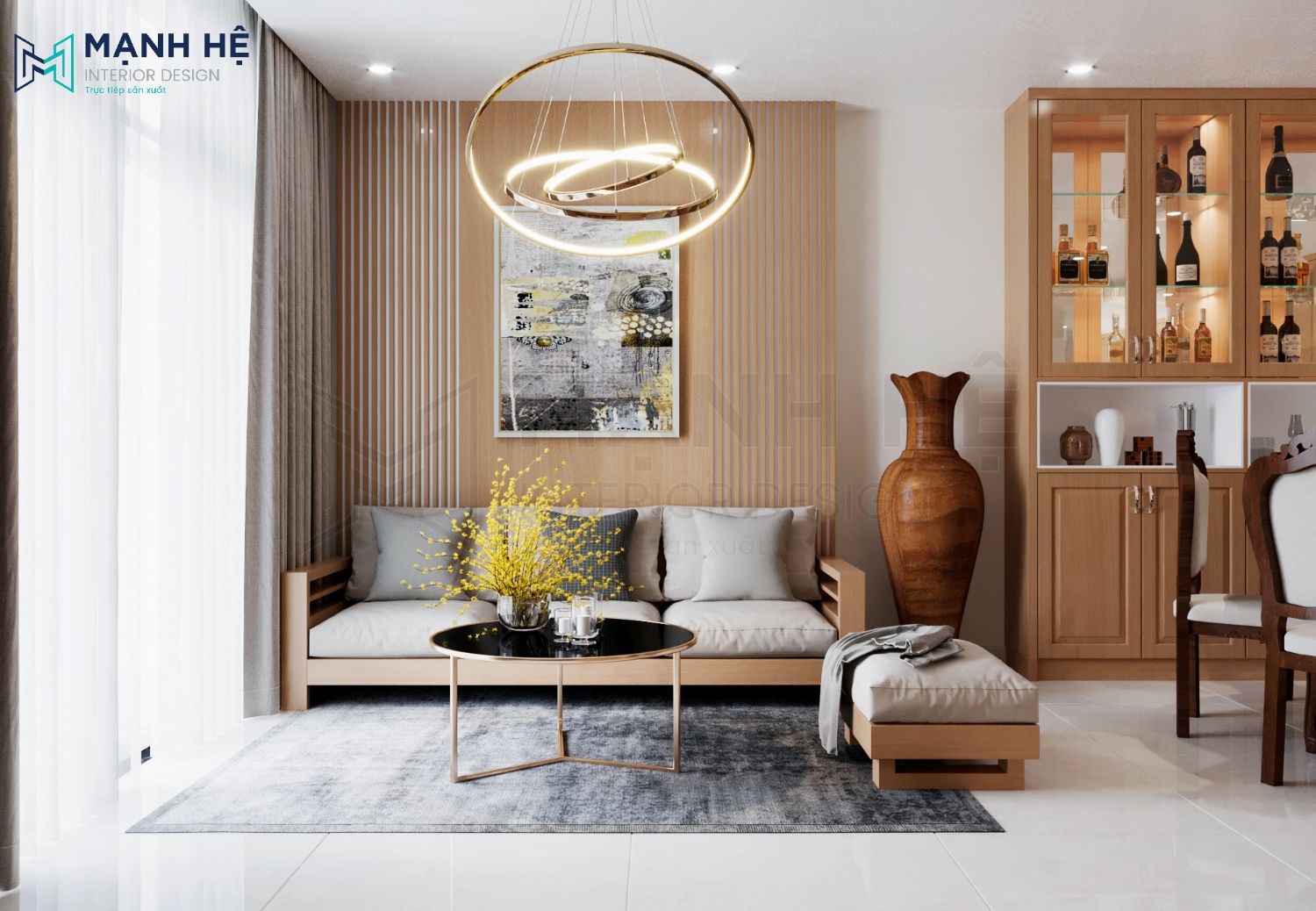 20+ mẫu tủ rượu cánh kính đẹp hiện đại dẫn đầu xu hướng nội thất năm 2026