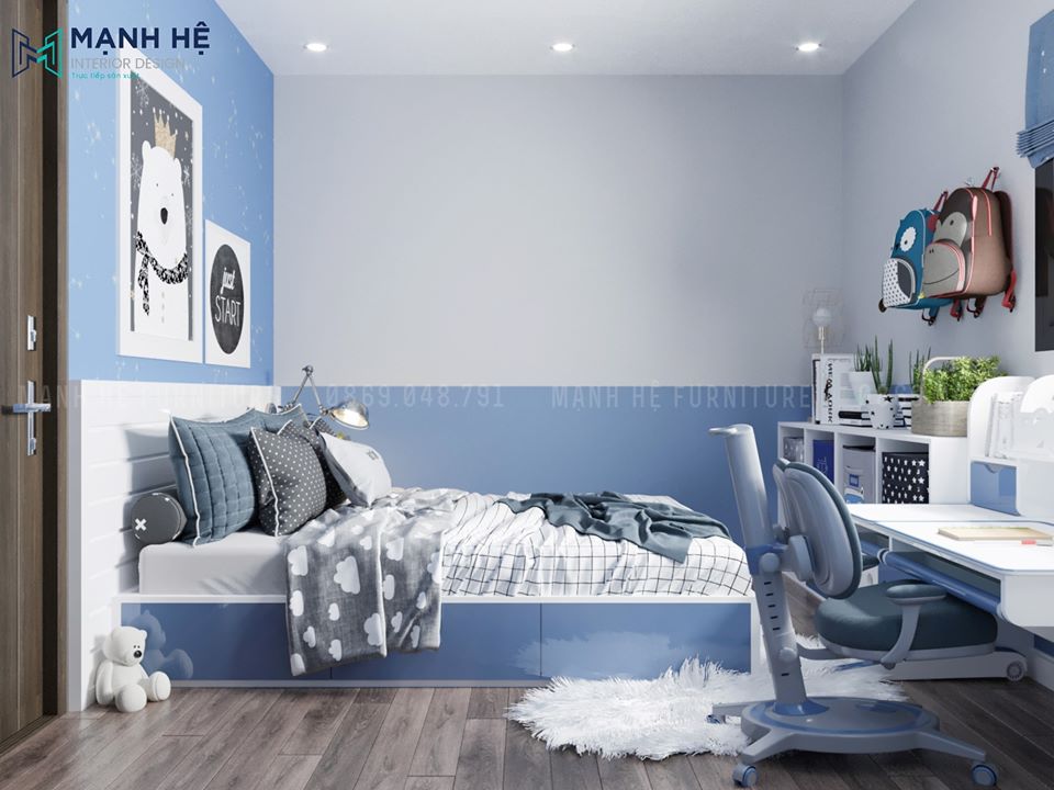 Ngủ gật có kéo phòng bé