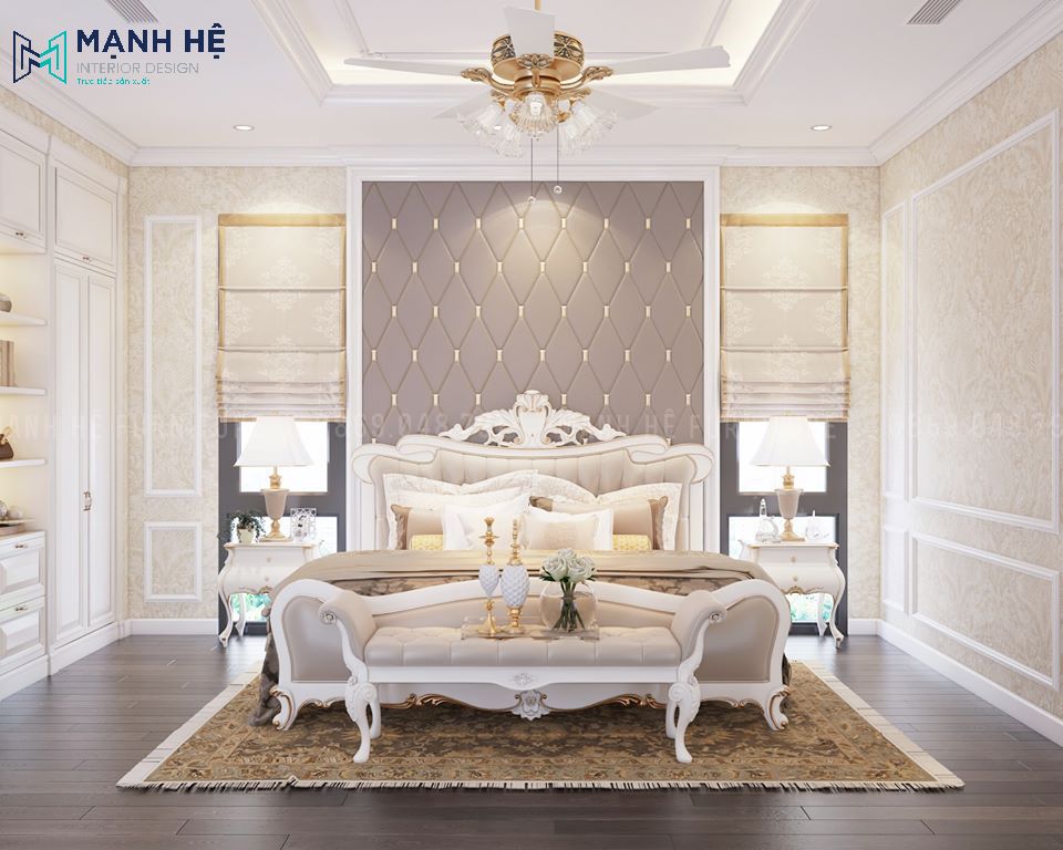 Vách ốp tường bằng simili giả da nhấn nút kim cương