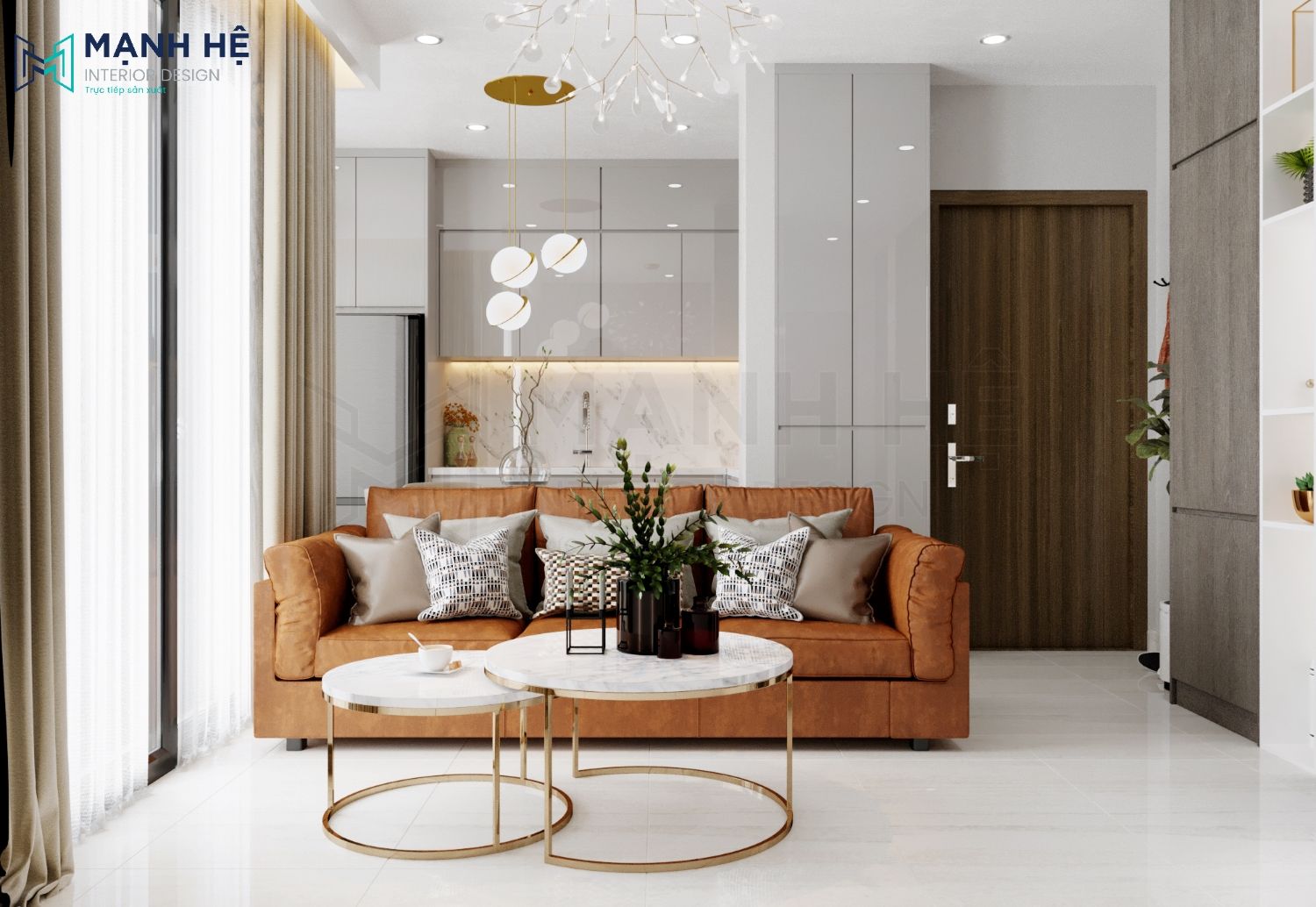 Ghế sofa phòng khách chữ I