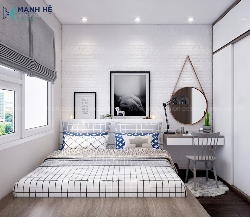 bàn trang điểm nhỏ gọn đầu gường