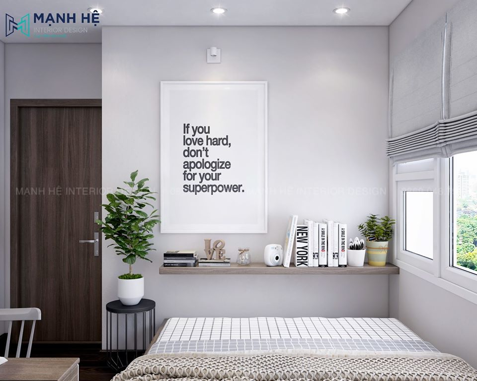 cửa sổ phòng ngủ rộng lớn