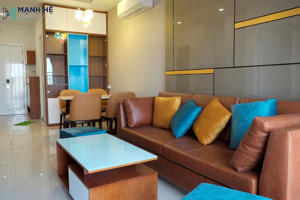 Thi công nội thất phòng khách sang trọng