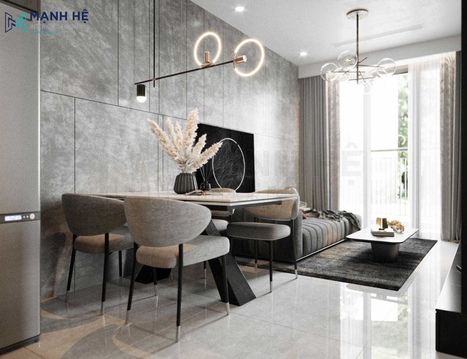 Không gian nội thất phòng khách