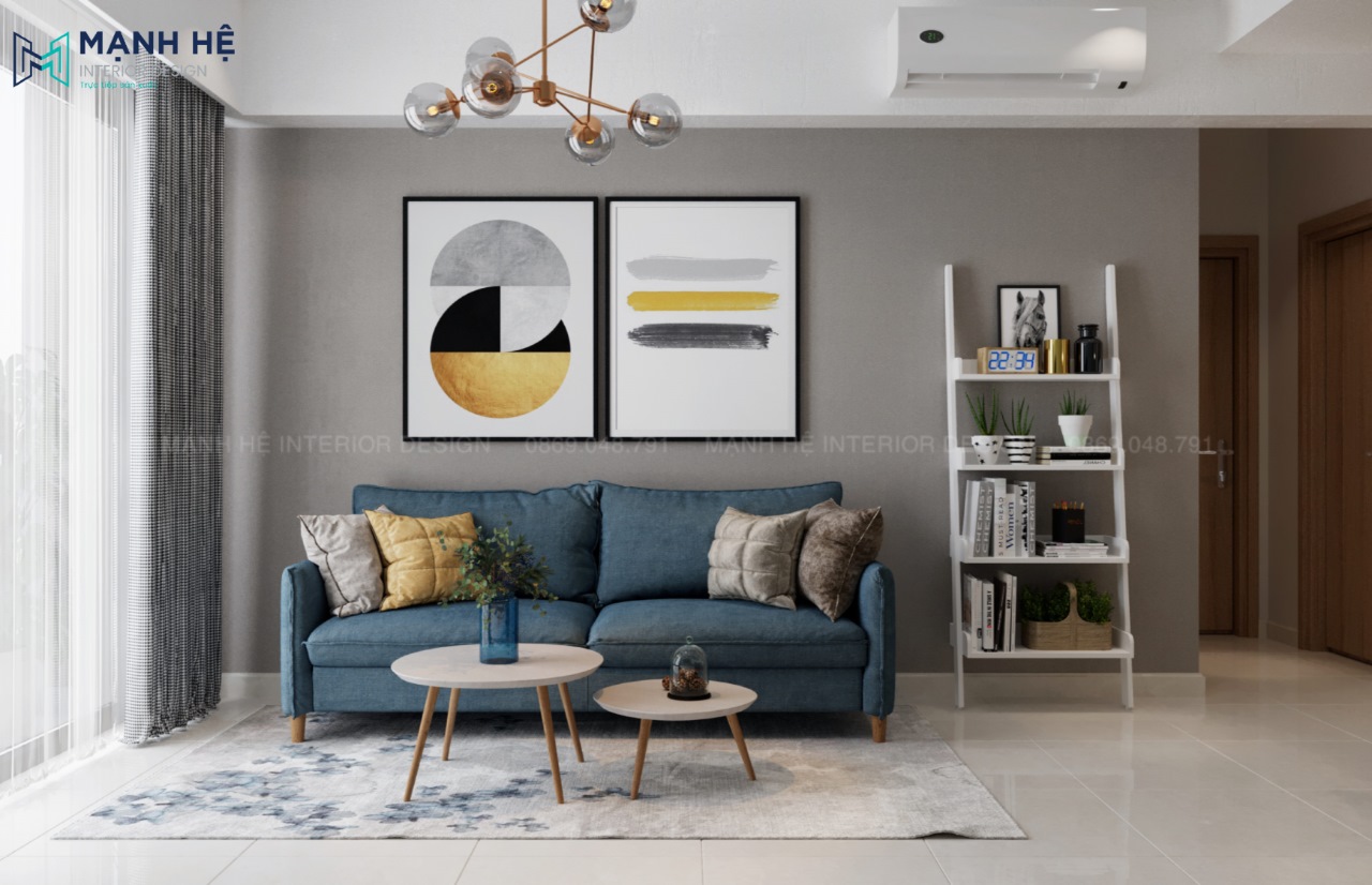 Ghế sofa chữ I đơn giản