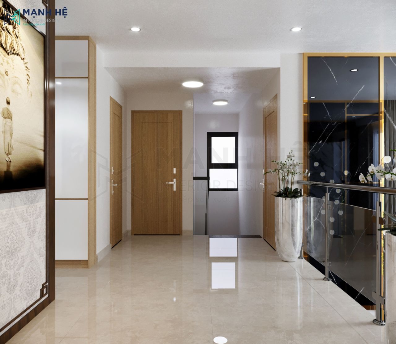 Hệ đèn downlight tầng lửng