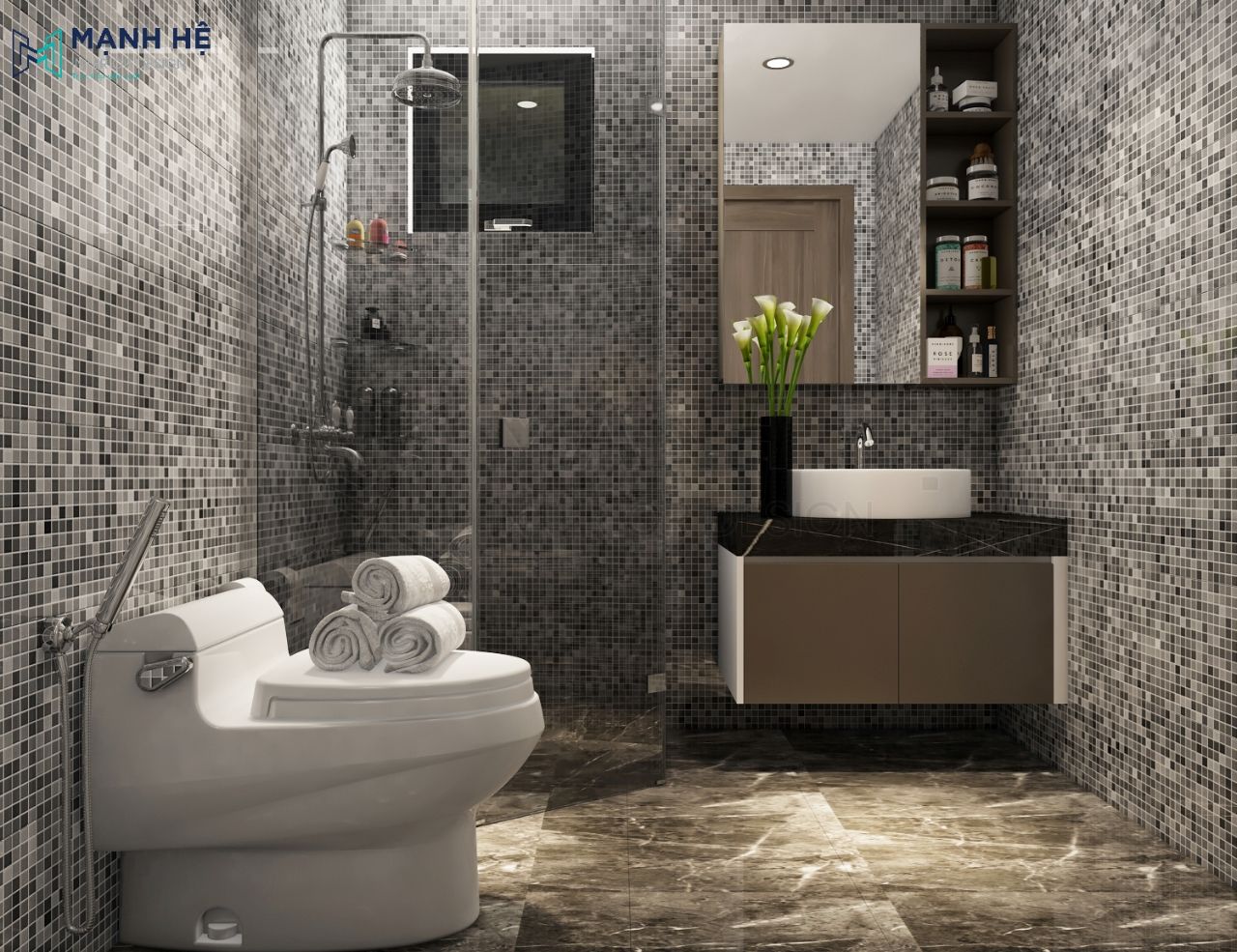 Thiết kế nội thất nhà vệ sinh