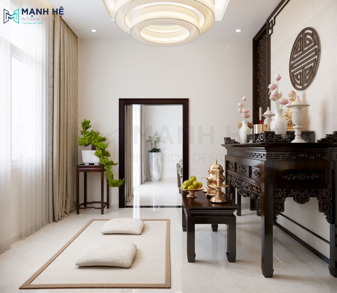 Bộ đèn thả pha lê