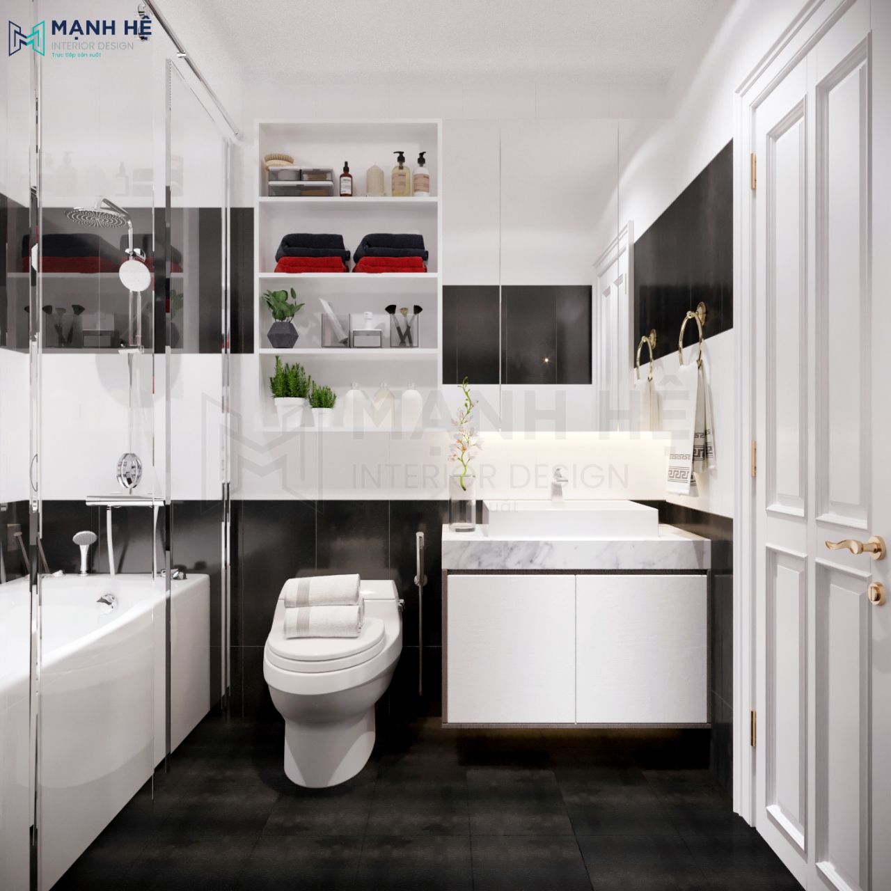 phòng tắm đứng hiện đại