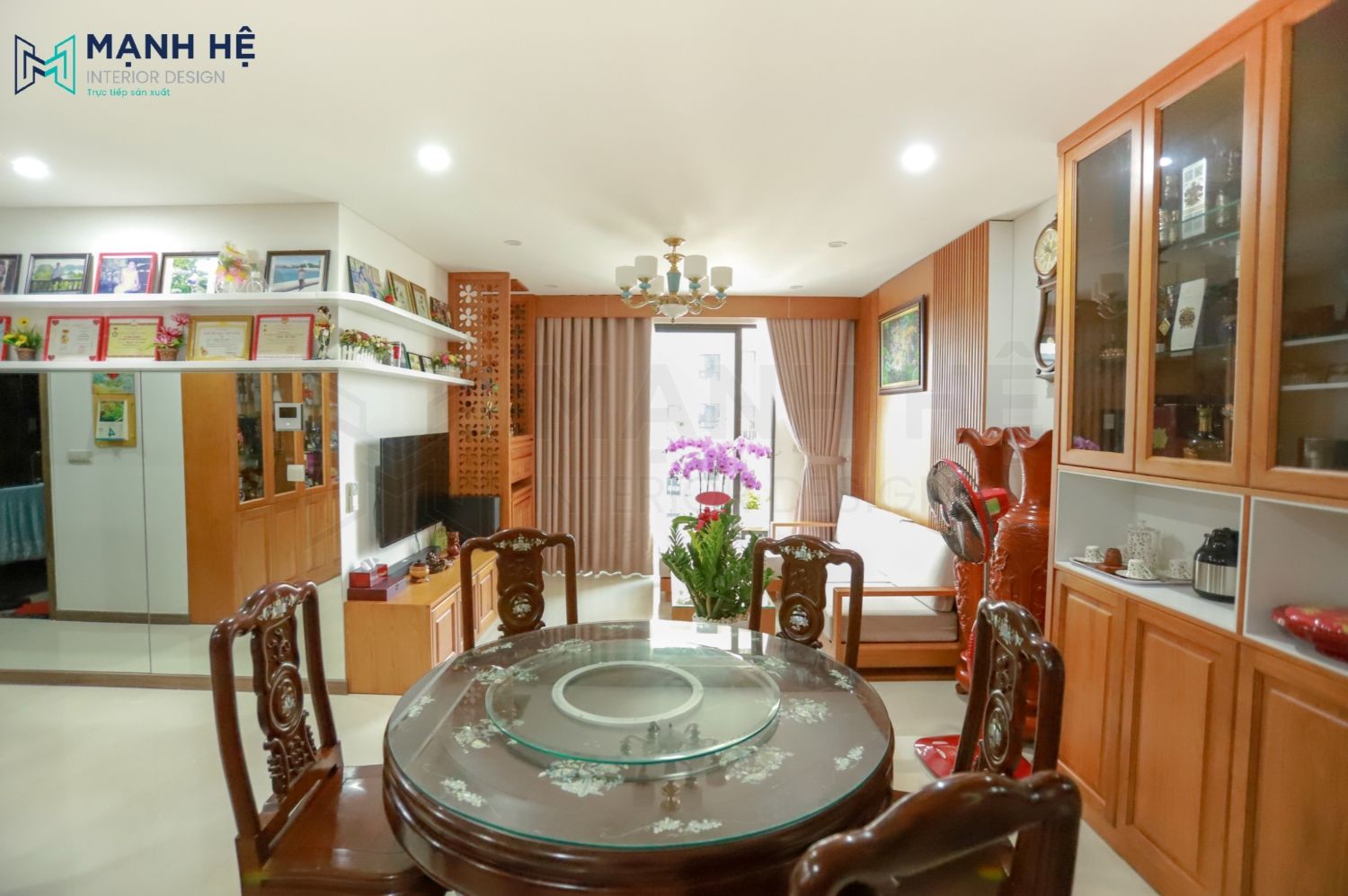 Thực tế thi công nội thất phòng khách chung cư