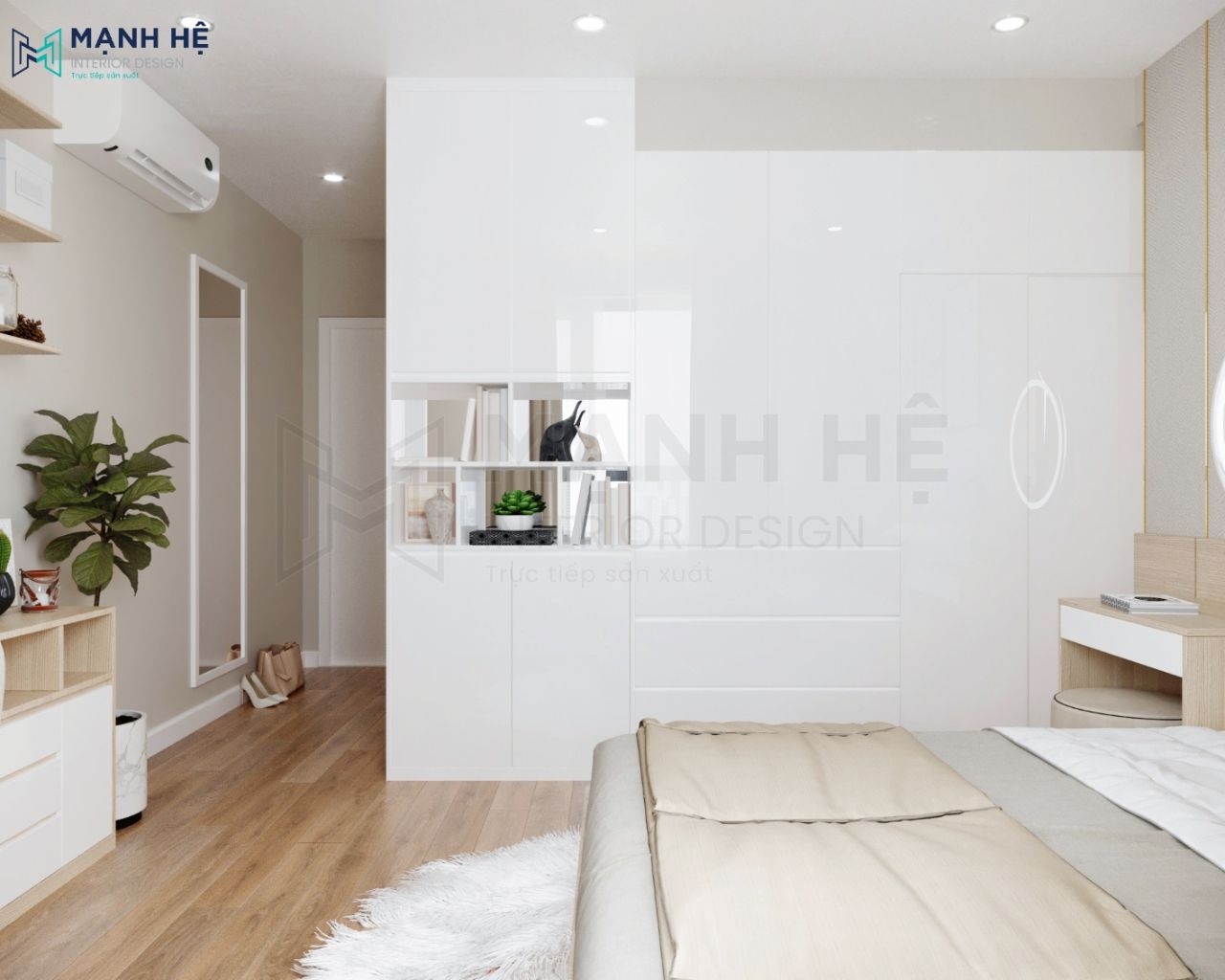 Hệ tủ quần áo gỗ lớn