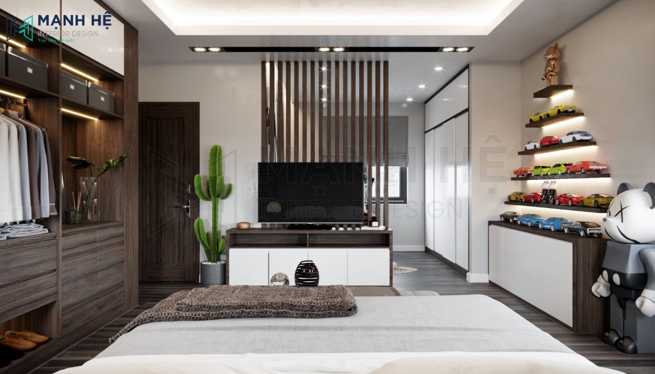 kệ tủ tivi phòng ngủ