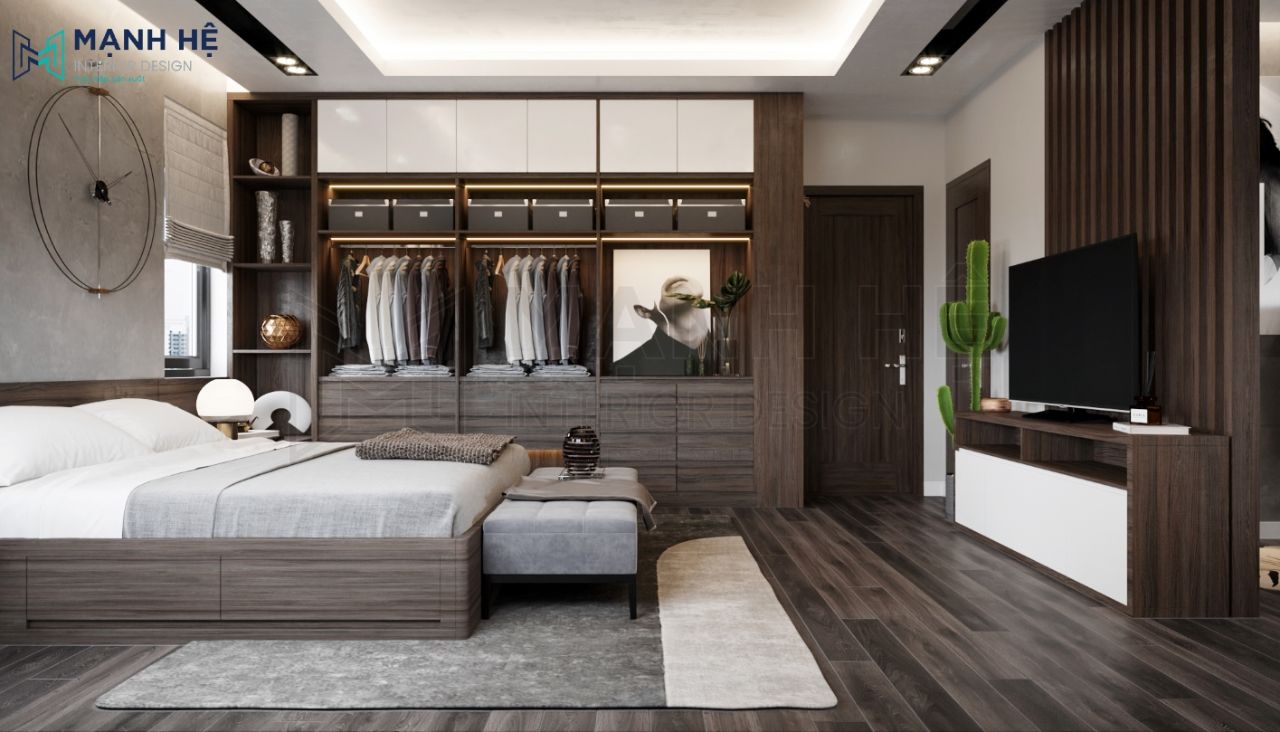 tủ quần áo phòng ngủ gỗ tự nhiên bền đẹp