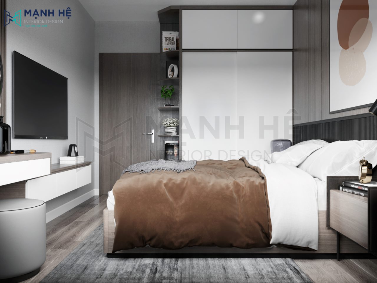 Tủ quần áo đụng trần