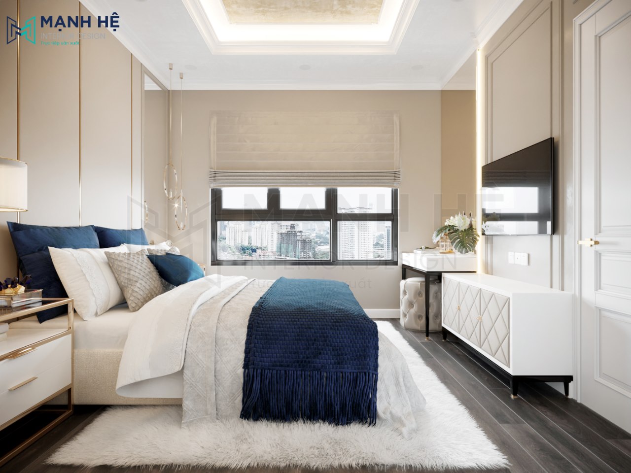 Trần thạch cao đi hệ đèn led