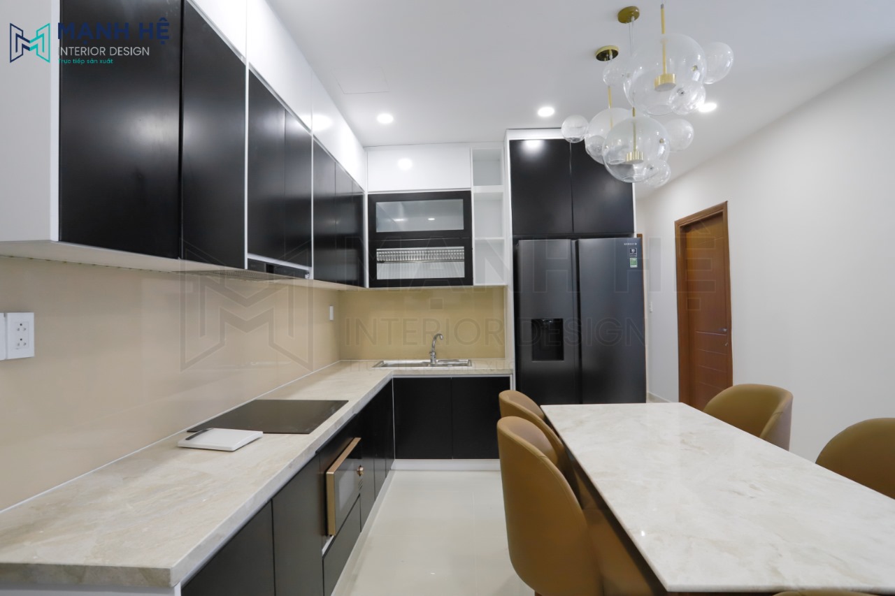 hệ tủ bếp chữ L
