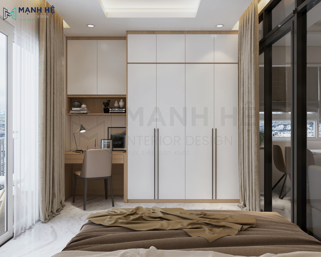 Hệ tủ quần áo đụng trần