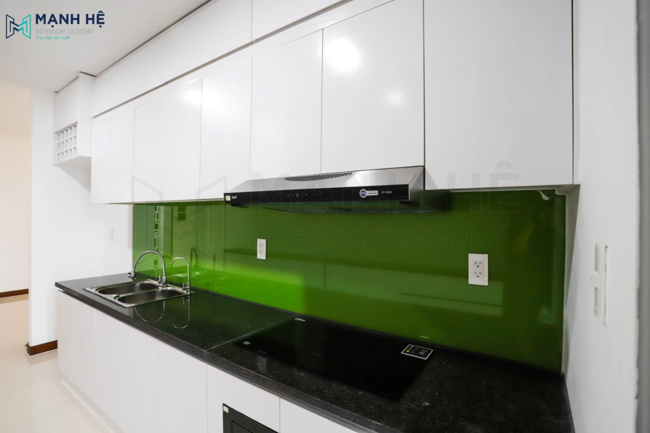 tủ bếp gỗ công nghiệp