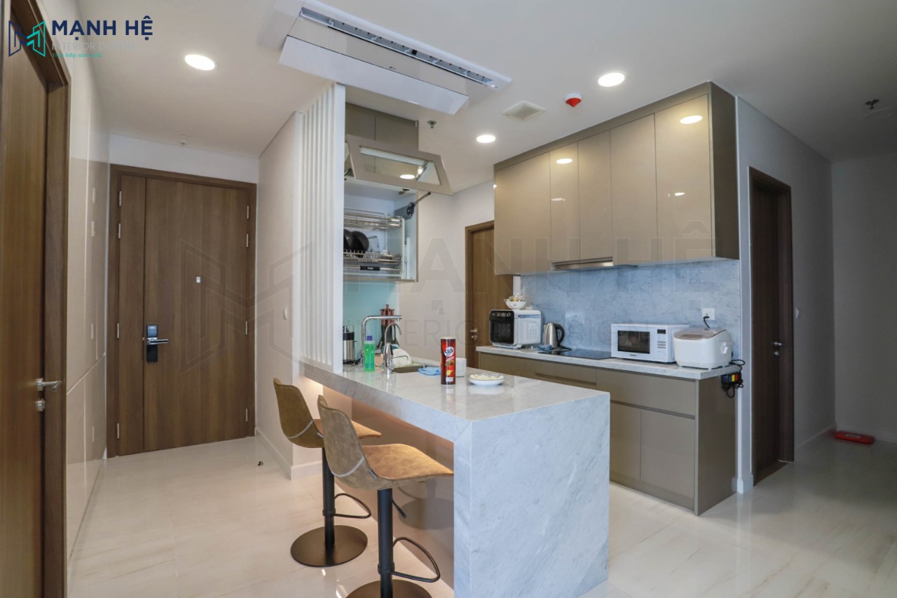Thi công nội thất phòng bếp hiện đại