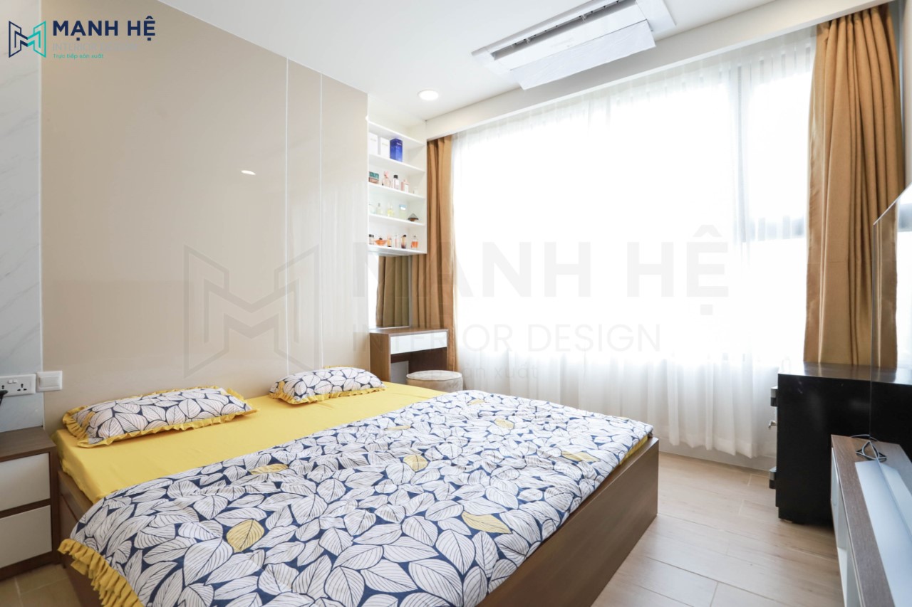 Vách ốp Acrylic đầu giường phòng ngủ