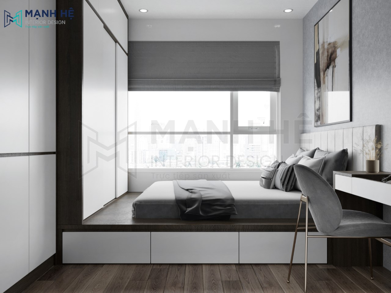 giường ngủ dạng bục