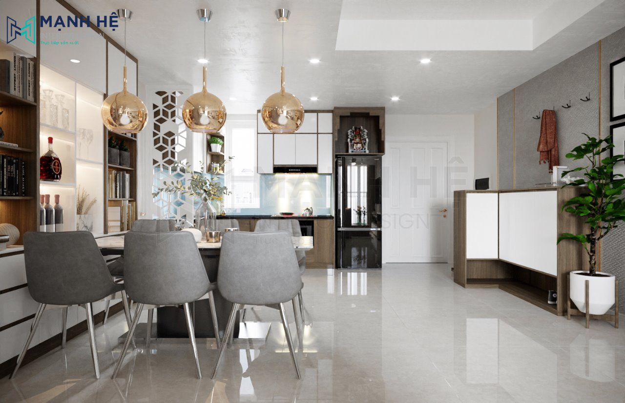 nội thất khách bếp đẹp