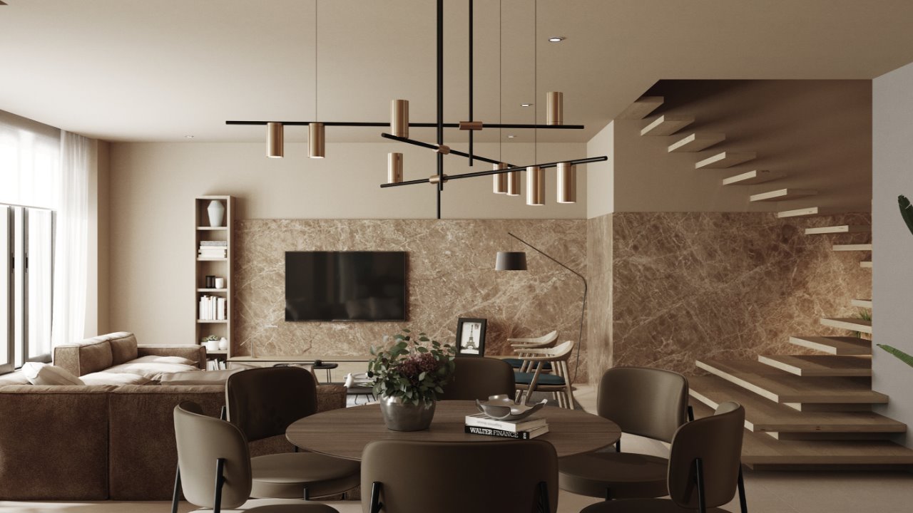 nội thất căn hộ duplex
