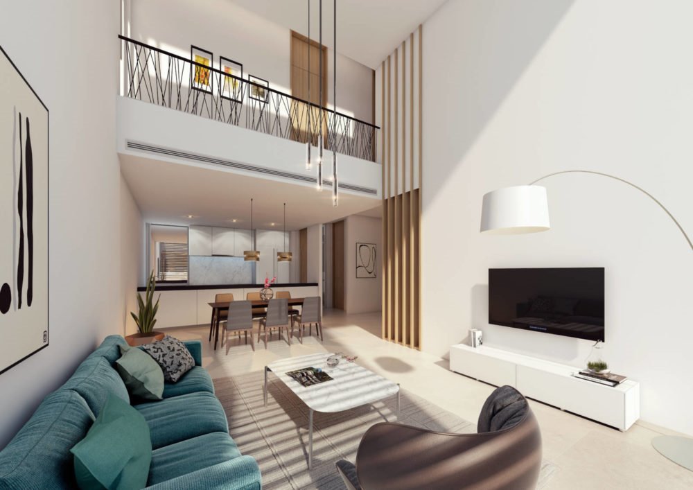 nội thất căn hộ duplex