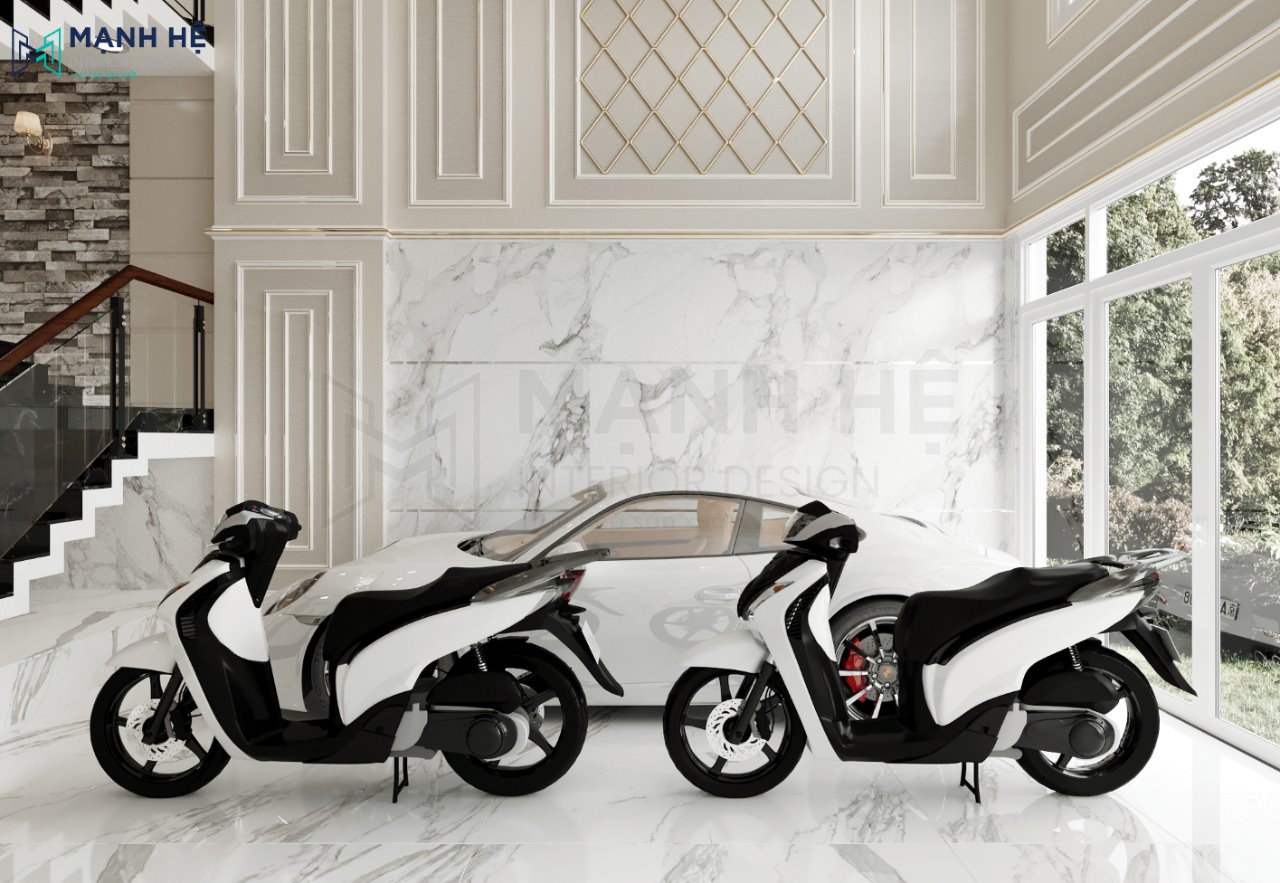 Thiết kế khu vực để xe